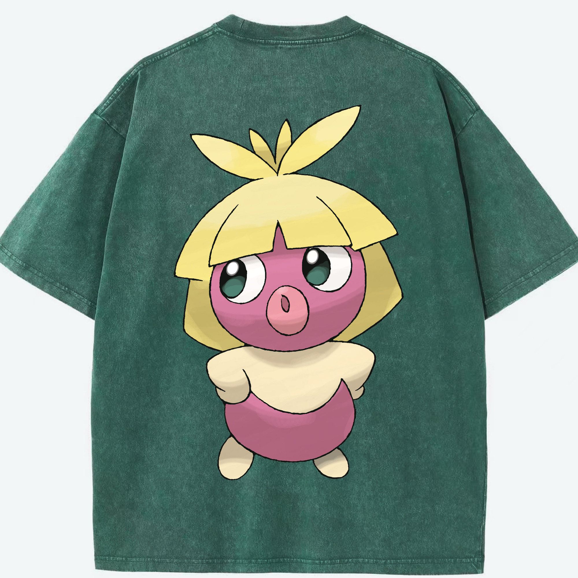 （画像用） ポケットモンスター Pokémon 綿100% ヴィンテージ風 半袖Tシャツ（背面プリント）